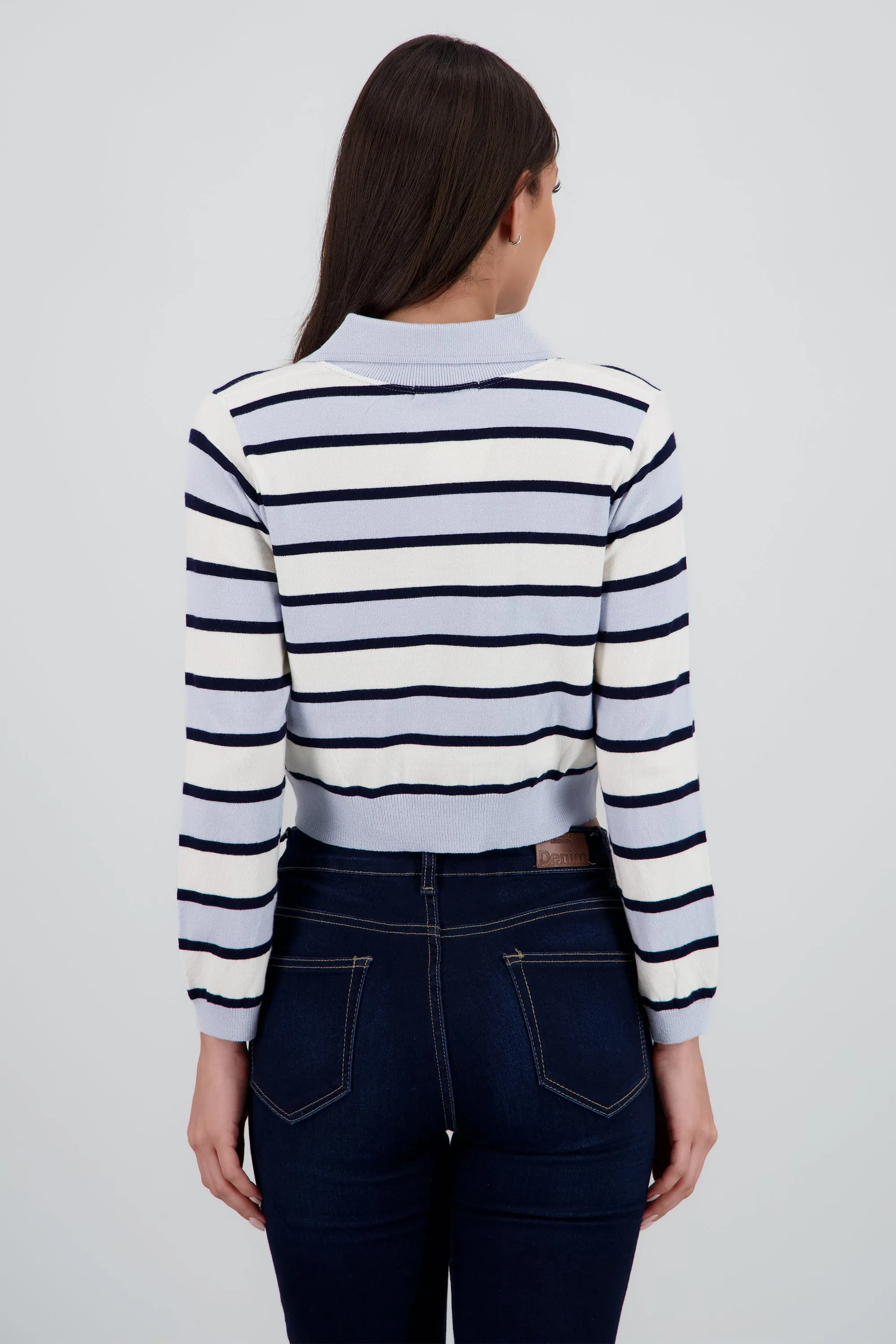 Top tejido cuello polo rayas sold by Shasa product image thumbnail 4