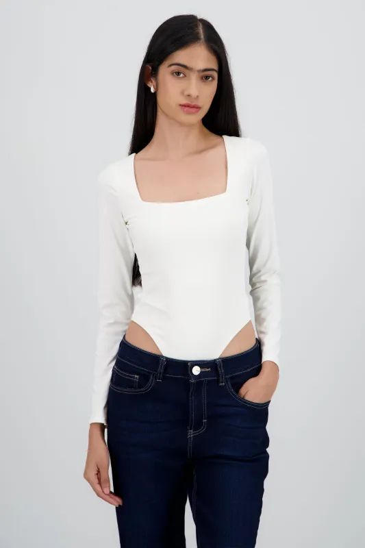 Body escote cuadrado manga larga sold by Shasa