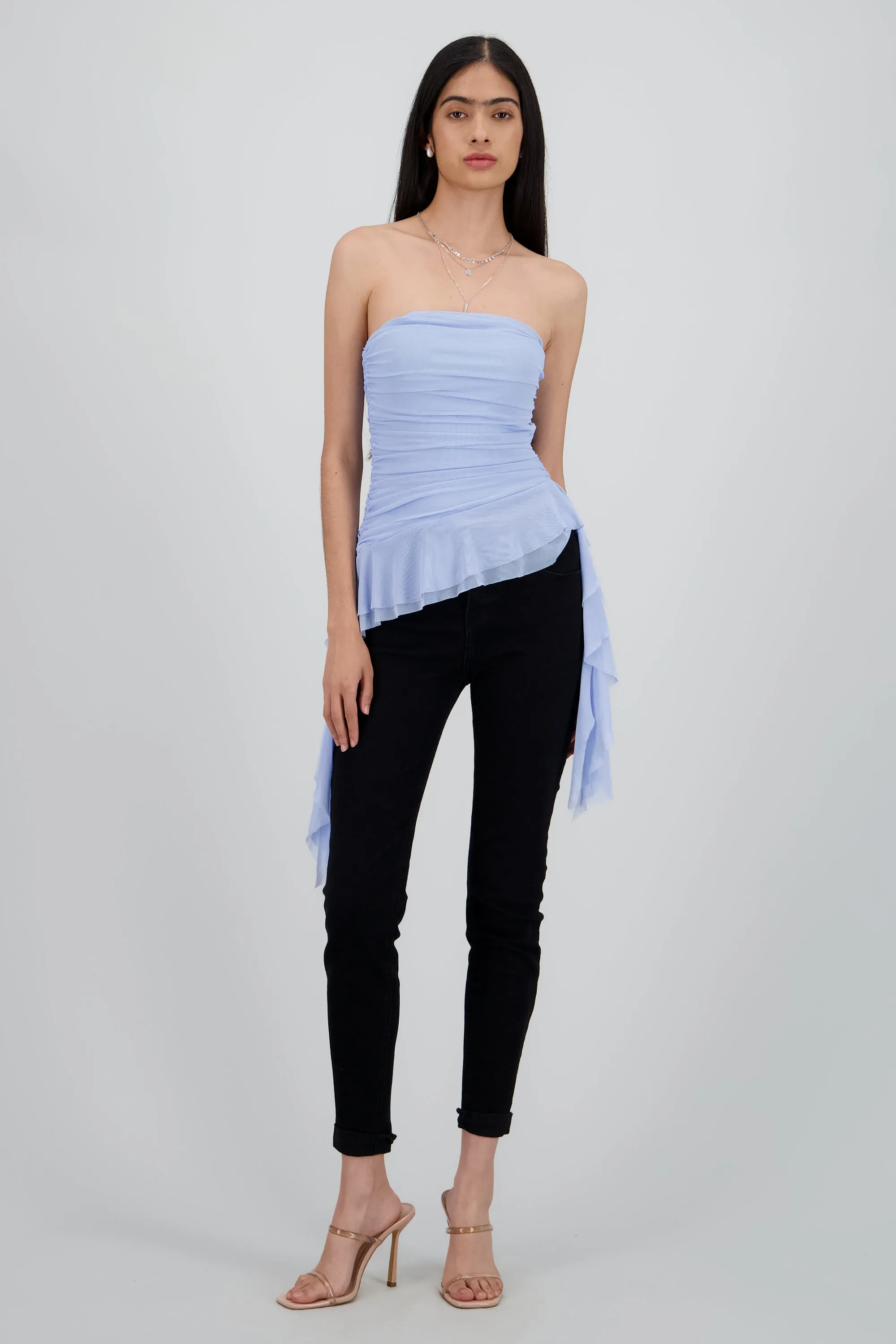 Top strapless drapeado sold by Shasa