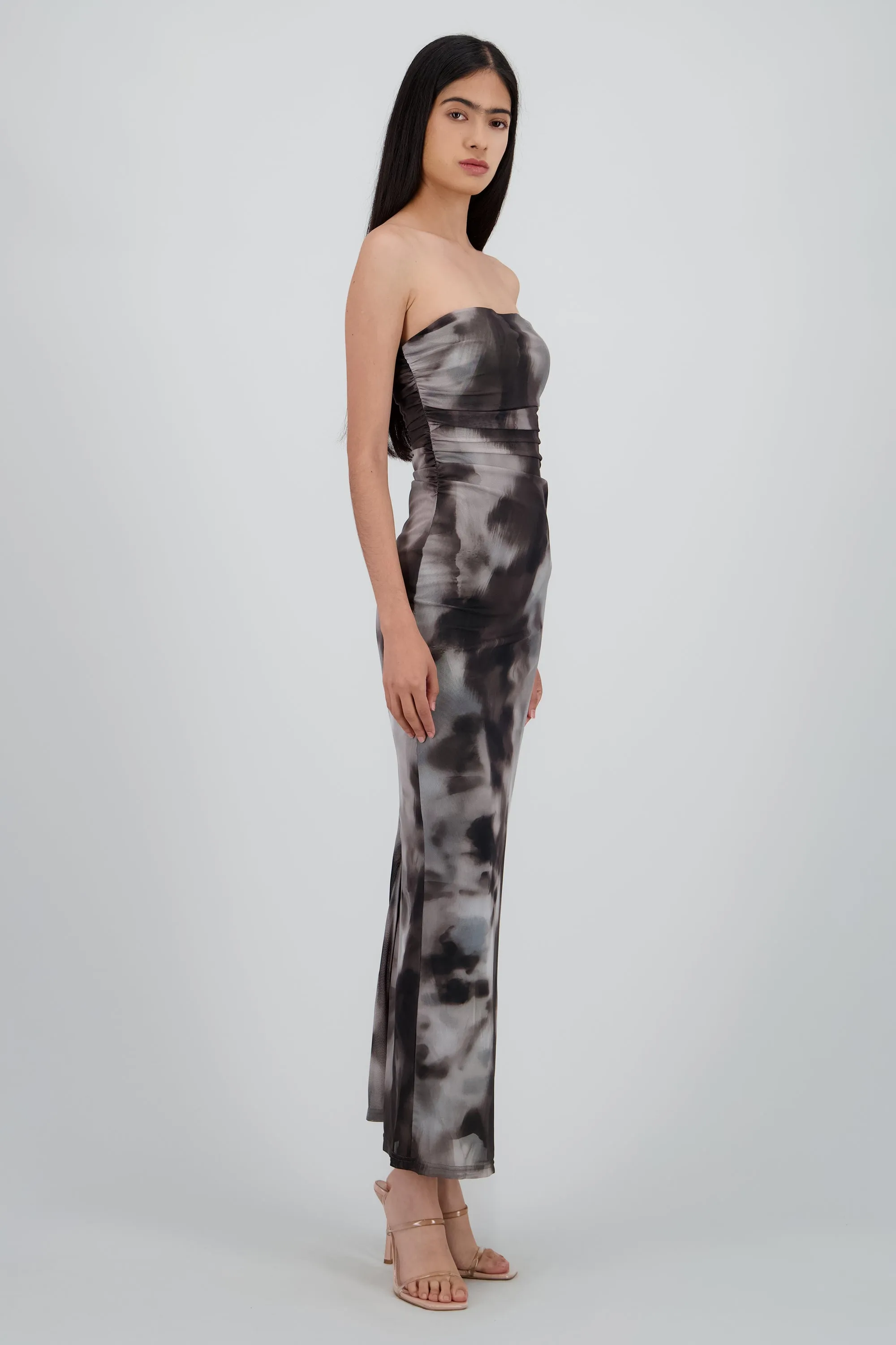 Vestido degradado de mesh strapless sold by Shasa product image thumbnail 3