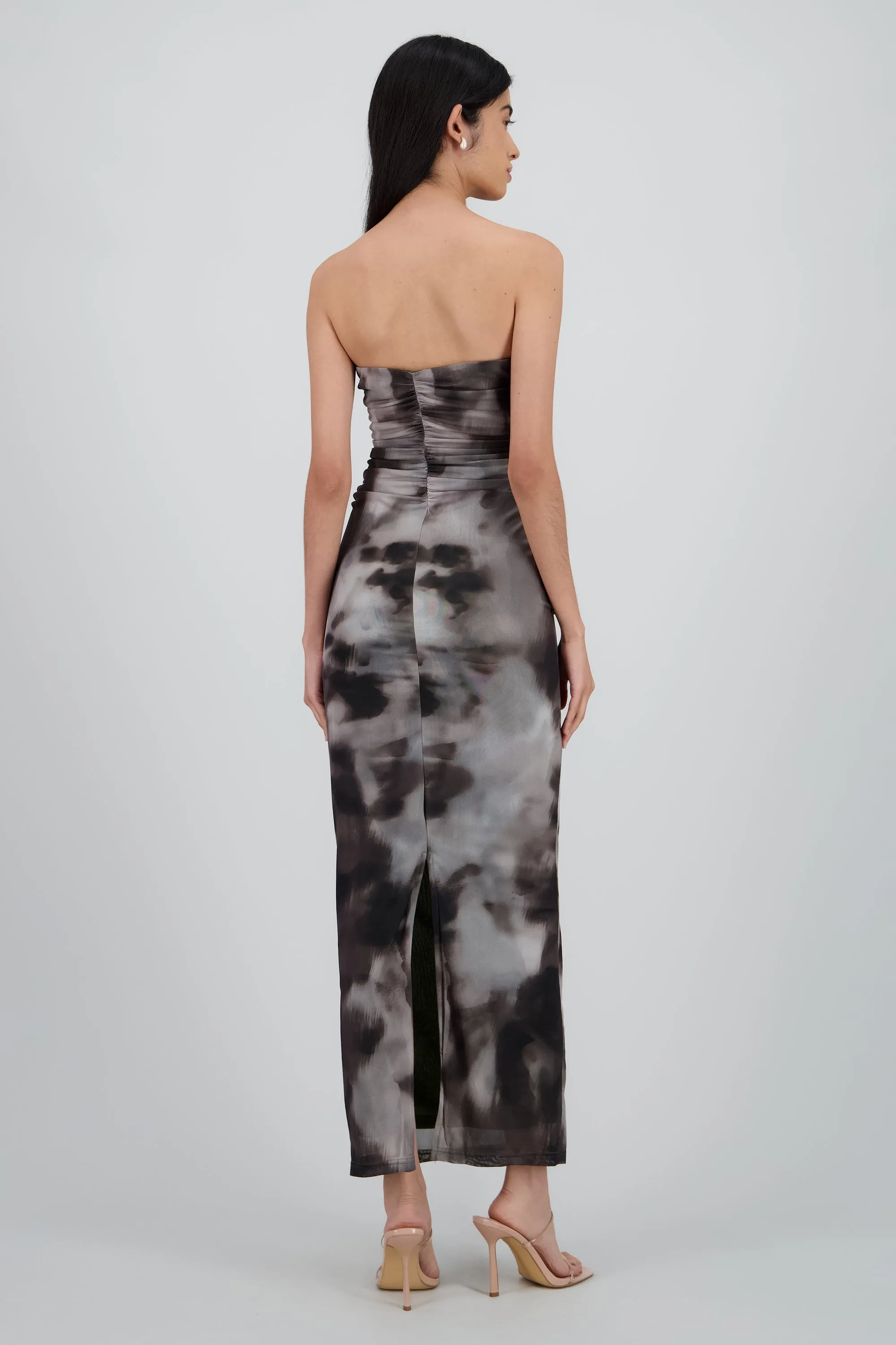 Vestido degradado de mesh strapless sold by Shasa product image thumbnail 4