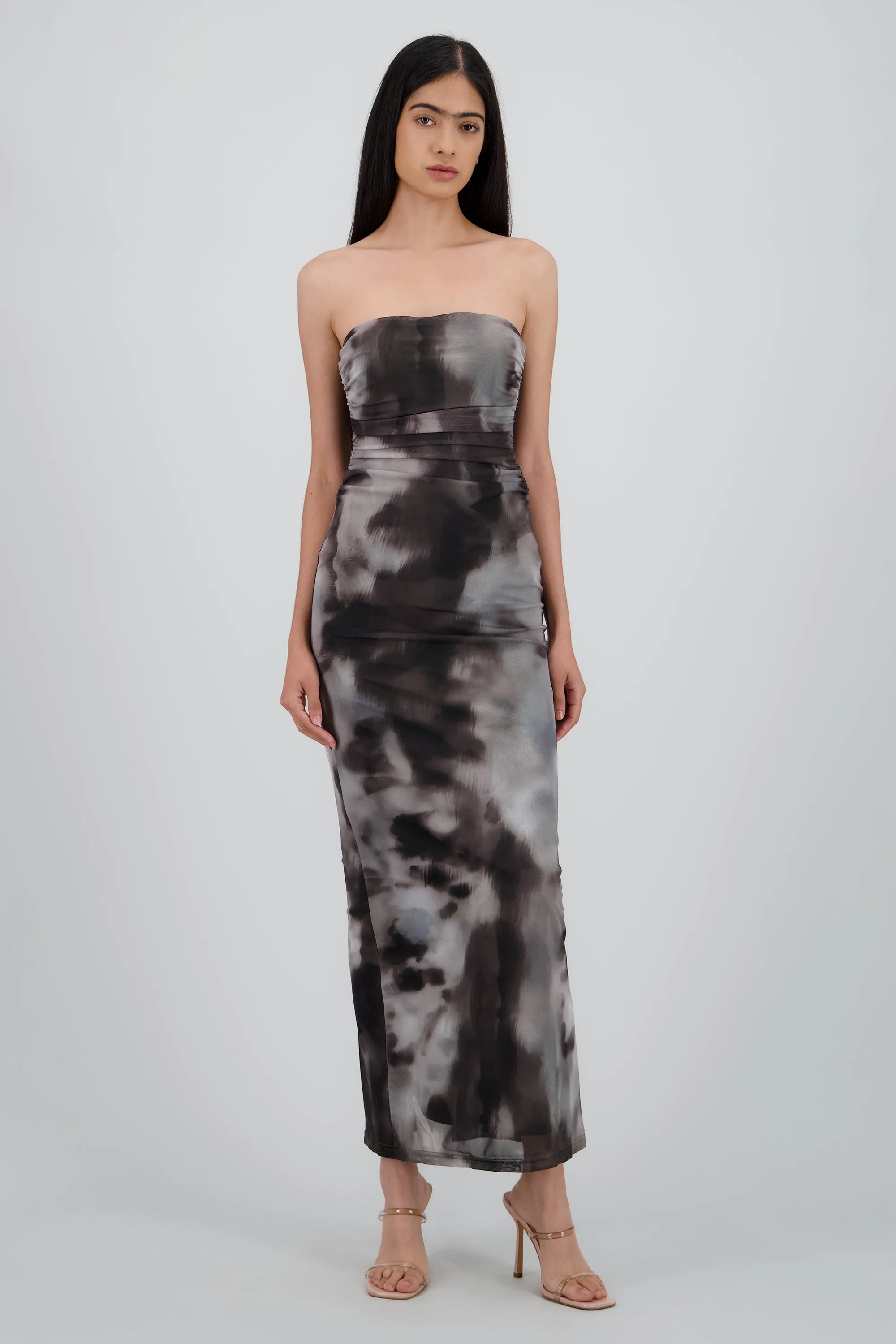 Vestido degradado de mesh strapless sold by Shasa product image thumbnail 2