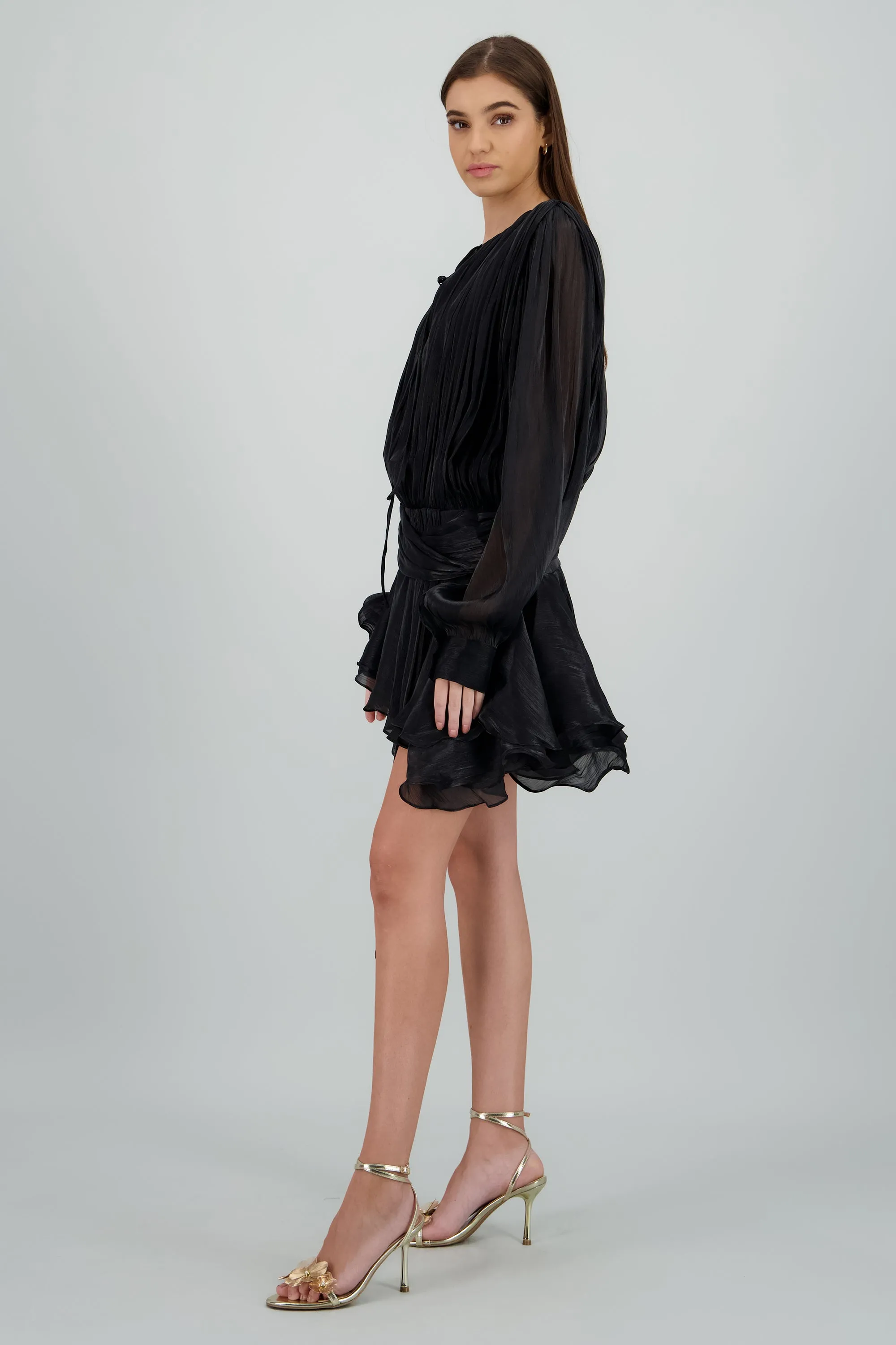 Vestido mini fluido plisado sold by Shasa product image thumbnail 3