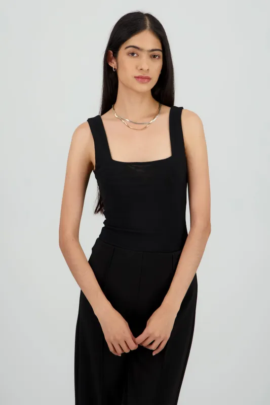 BODYSUIT ESCOTE CUADRADO SIN MANGA sold by Shasa