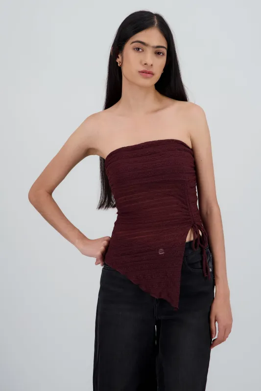Top bandeau encaje sold by Shasa