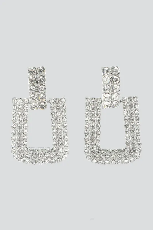 Aretes eslabon brillos sold by Shasa