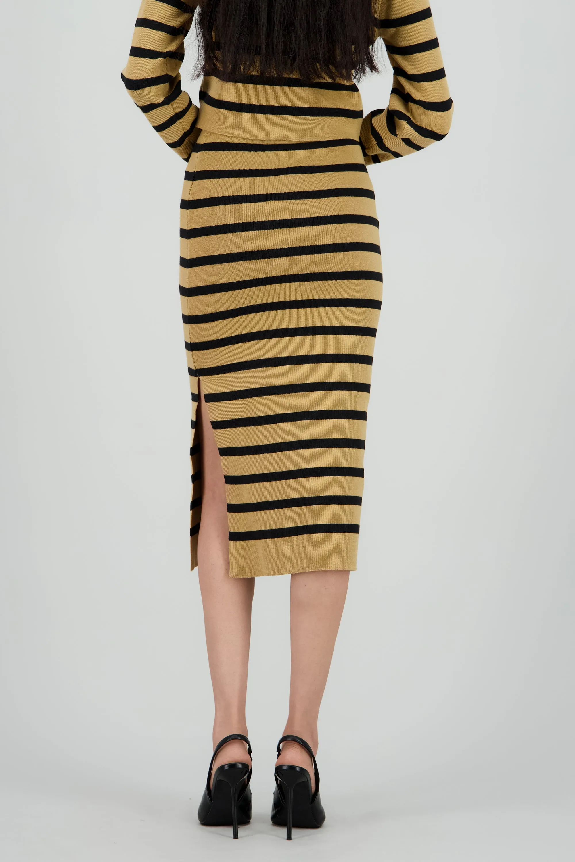 Falda midi rayas detalle abertura sold by Shasa product image thumbnail 4