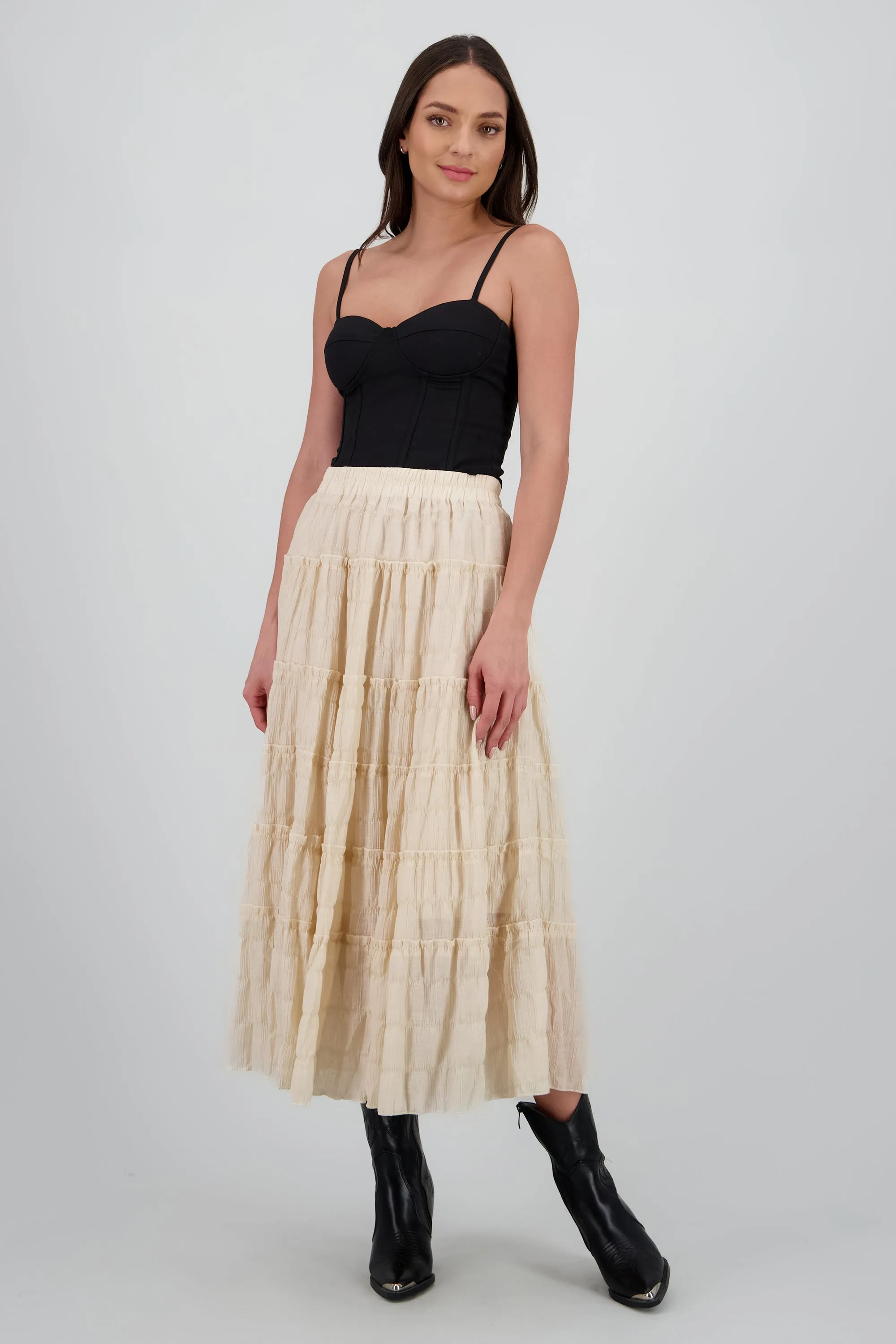 Falda midi capas sold by Shasa