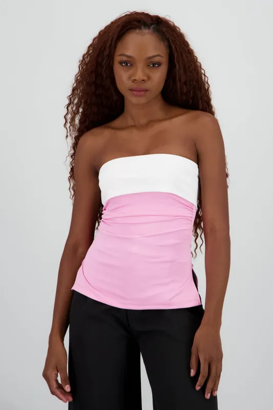 Top tubo doblez contraste Hypsters sold by Shasa