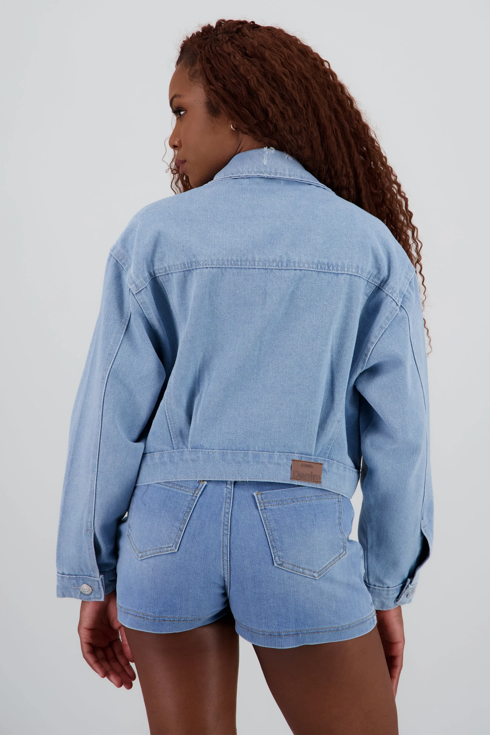 Chamarra trucker crop sold by Shasa product image thumbnail 4