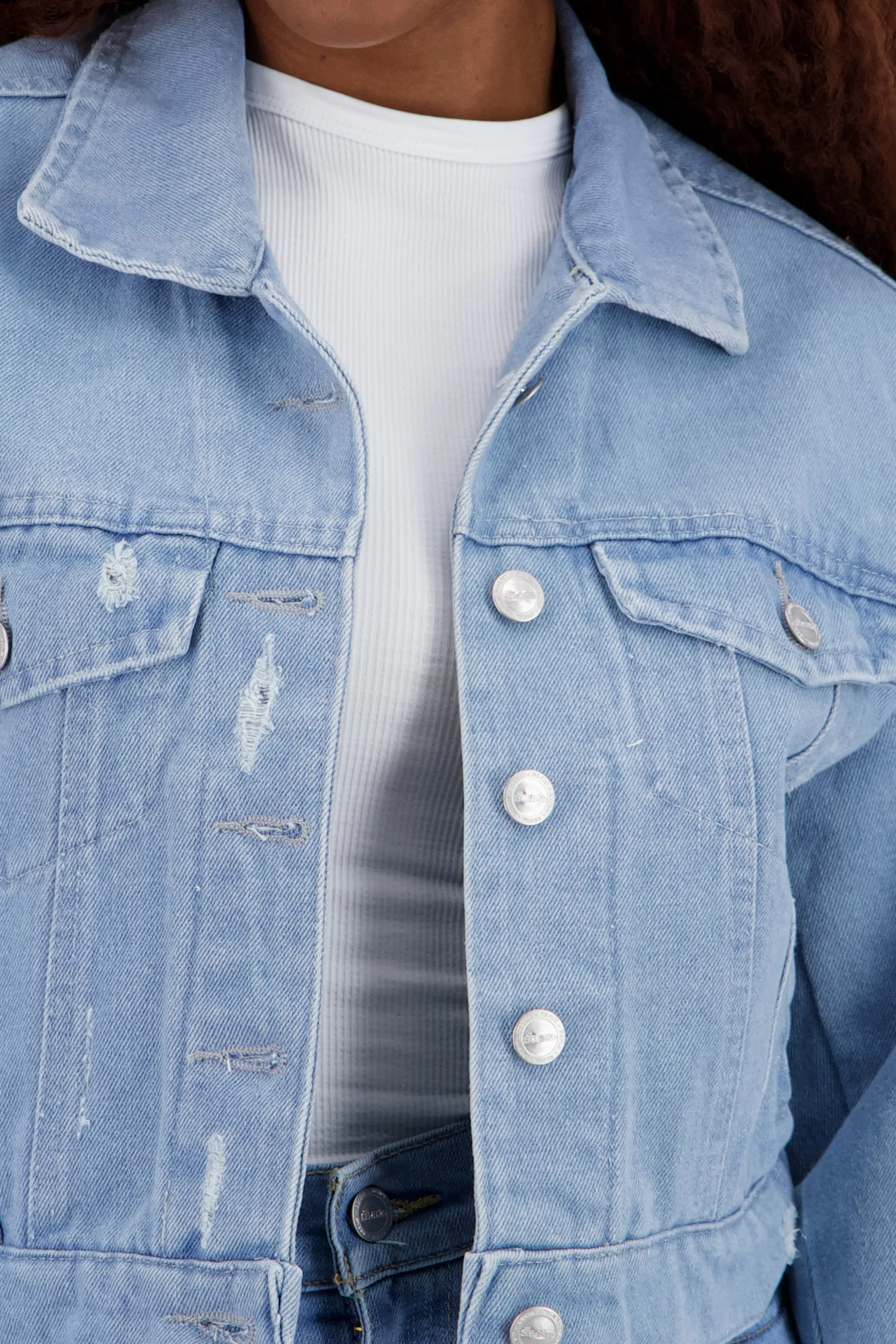 Chamarra trucker crop sold by Shasa product image thumbnail 5