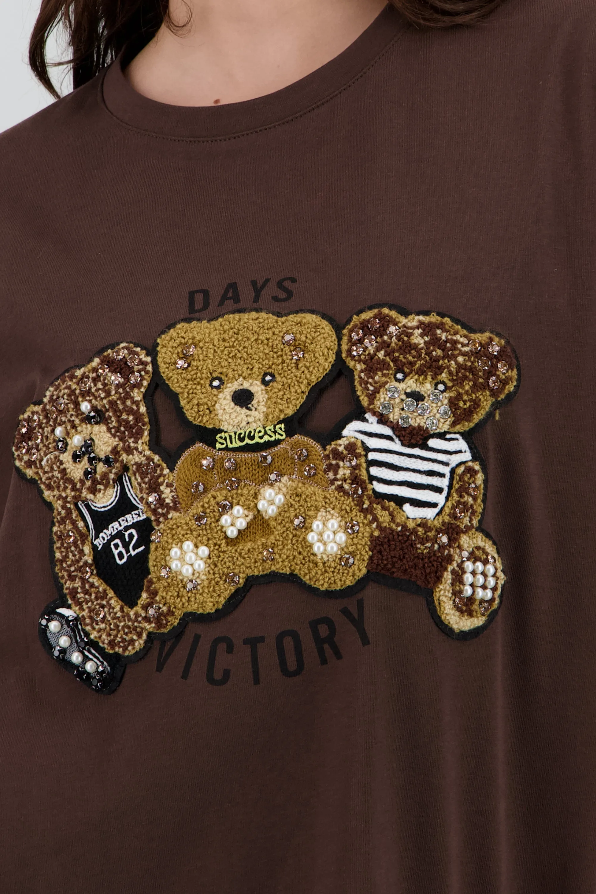 Playera manga corta detalle osos textura sold by Shasa product image thumbnail 5