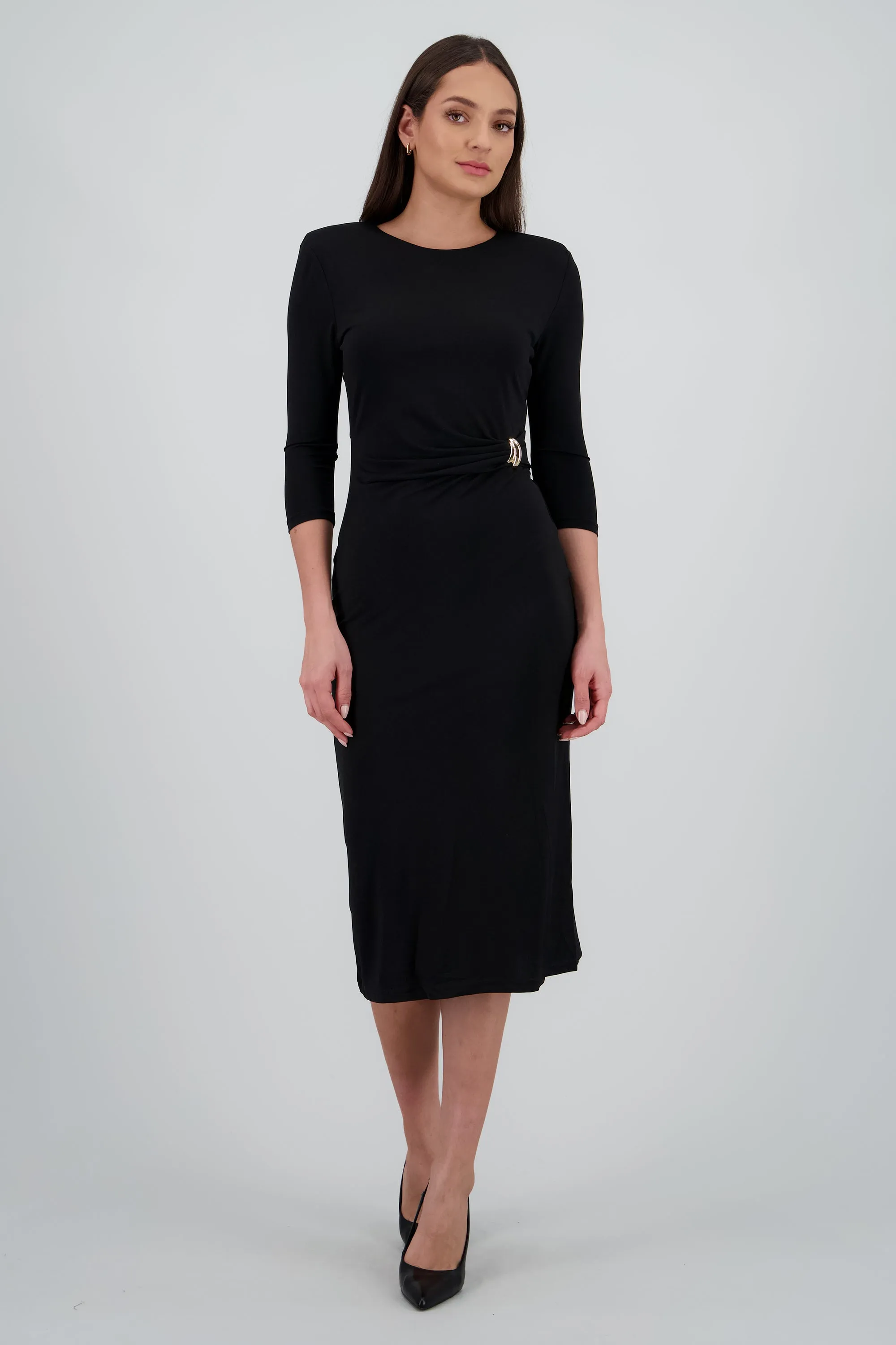 Vestido maxi sin manga detalle frunce sold by Shasa product image thumbnail 2