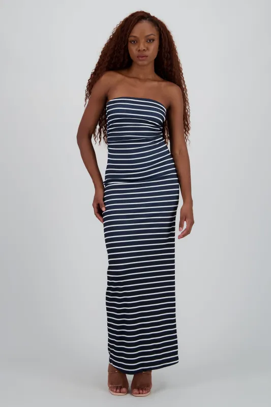 Vestido strapless rayas sold by Shasa