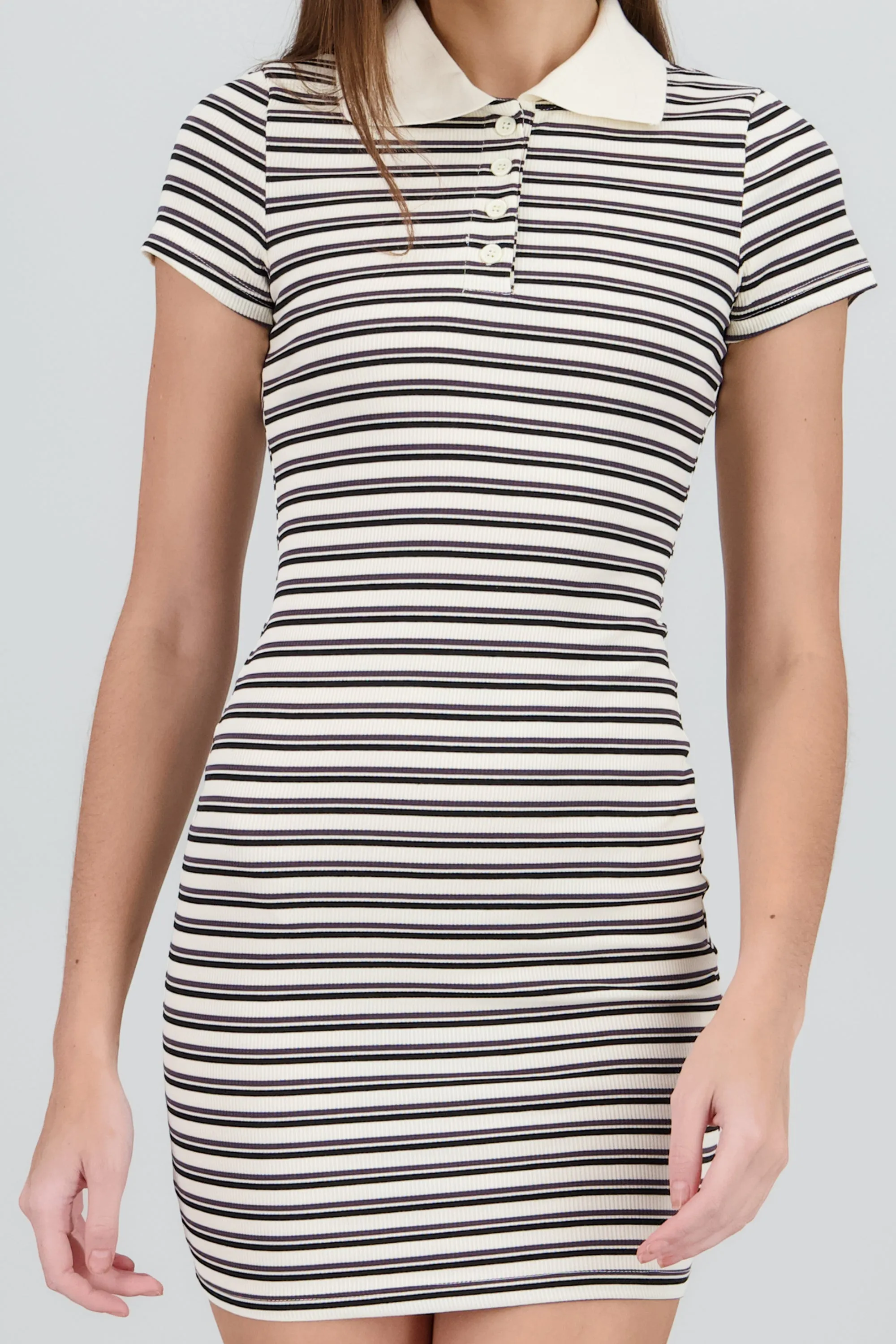 Vestido cuello polo rib rayas sold by Shasa product image thumbnail 5