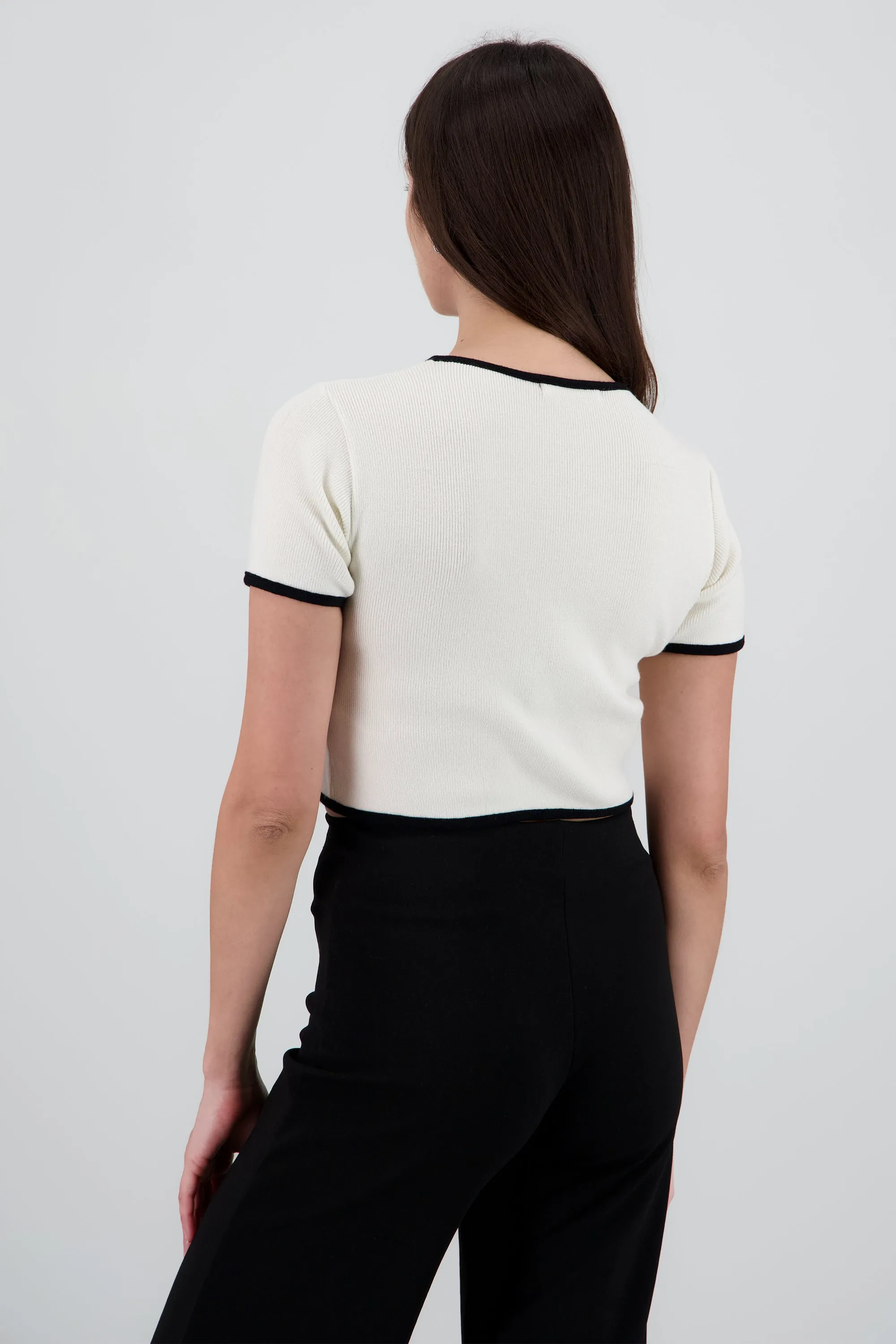 TOP TEJIDO M/C CONTRASTE KNI sold by Shasa product image thumbnail 4