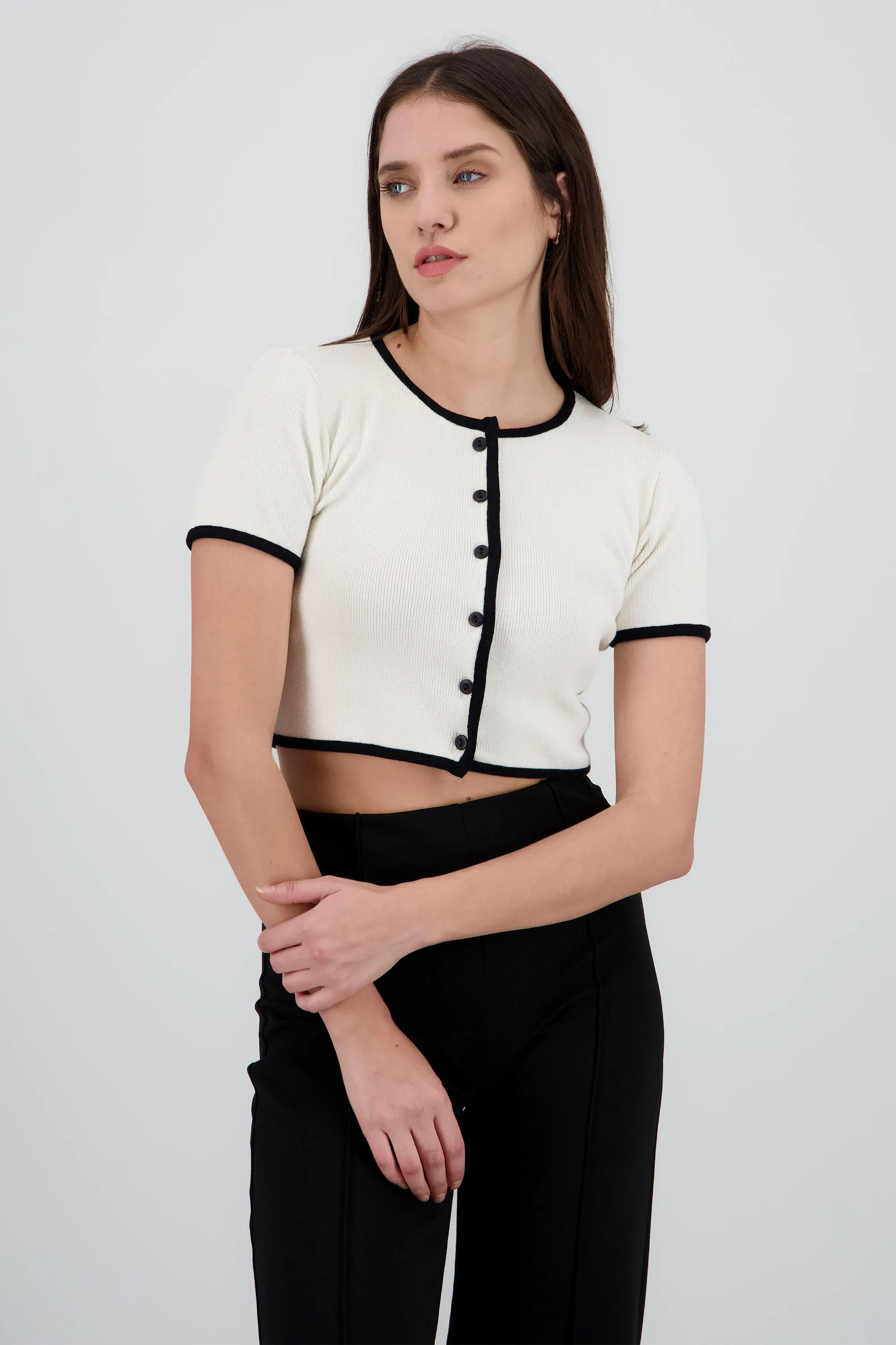 TOP TEJIDO M/C CONTRASTE KNI sold by Shasa product image thumbnail 2