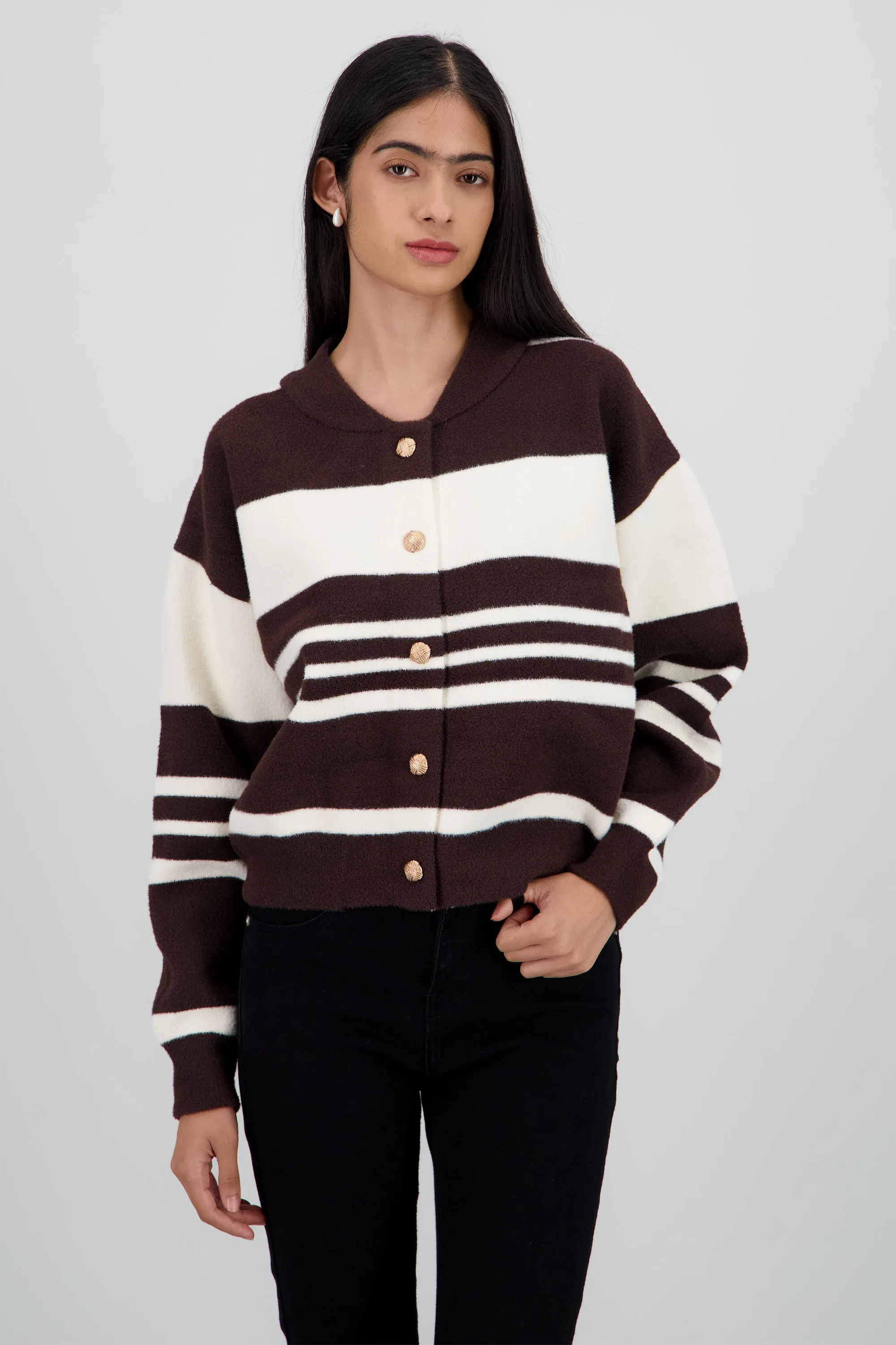 Cardigan rayas detalle botones sold by Shasa