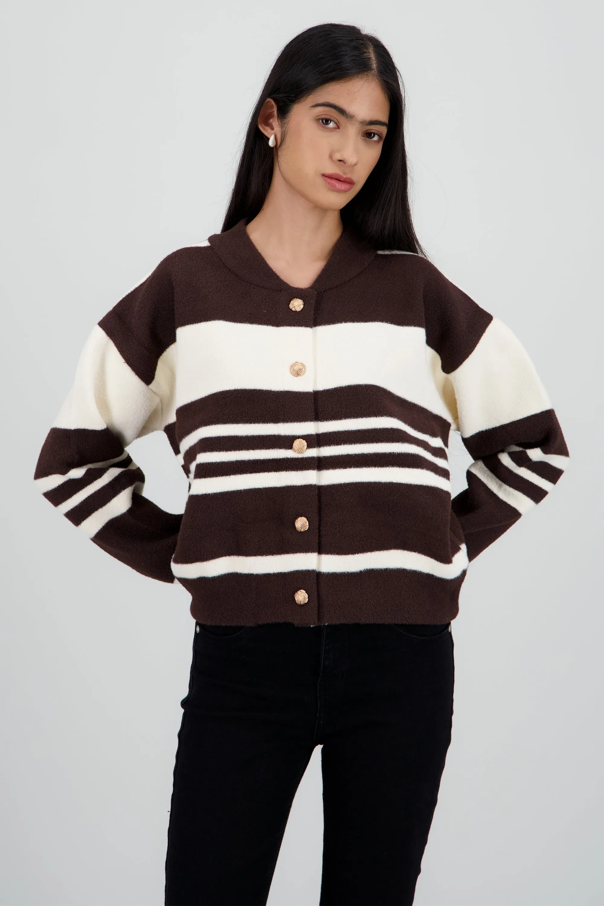 Cardigan rayas detalle botones sold by Shasa product image thumbnail 2