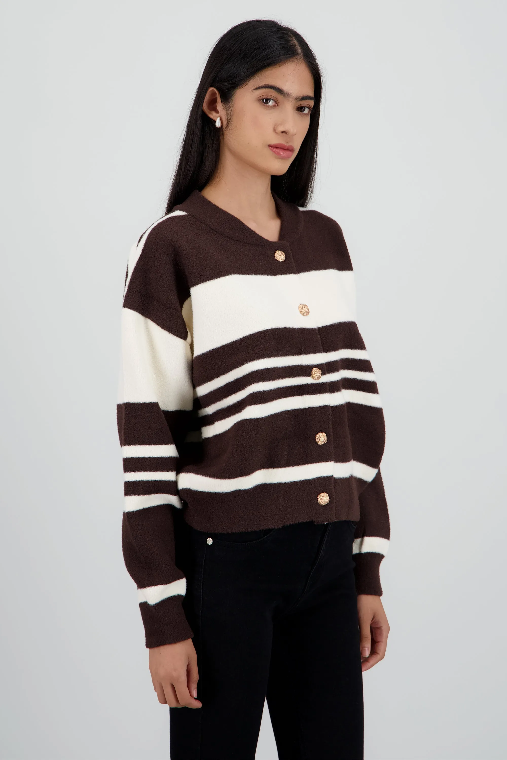 Cardigan rayas detalle botones sold by Shasa product image thumbnail 3