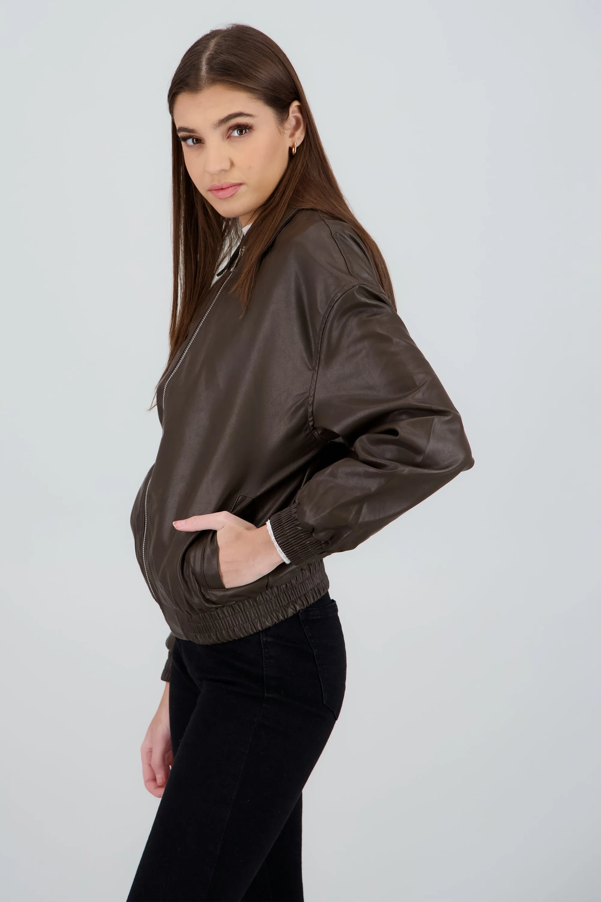 Bomber oversize pu sold by Shasa product image thumbnail 3