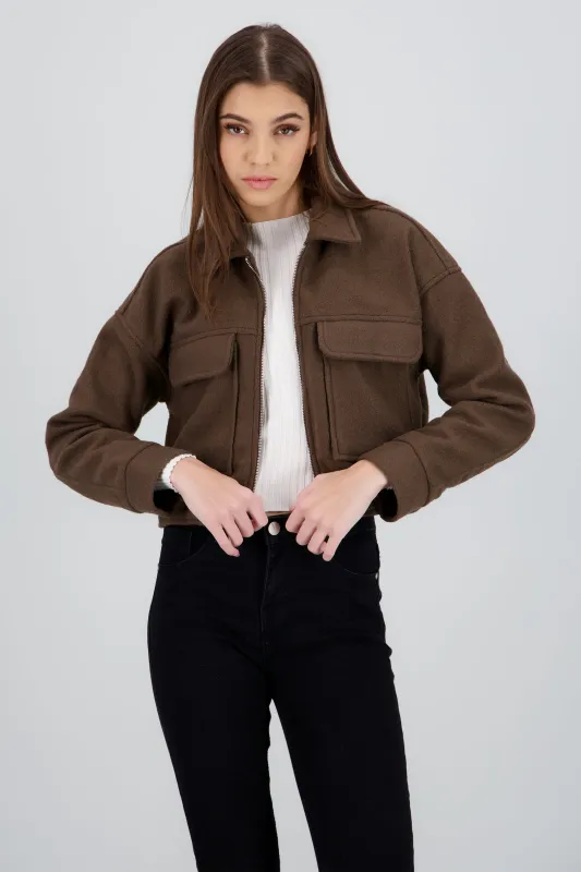 Chamarra suave con bolsas sold by Shasa