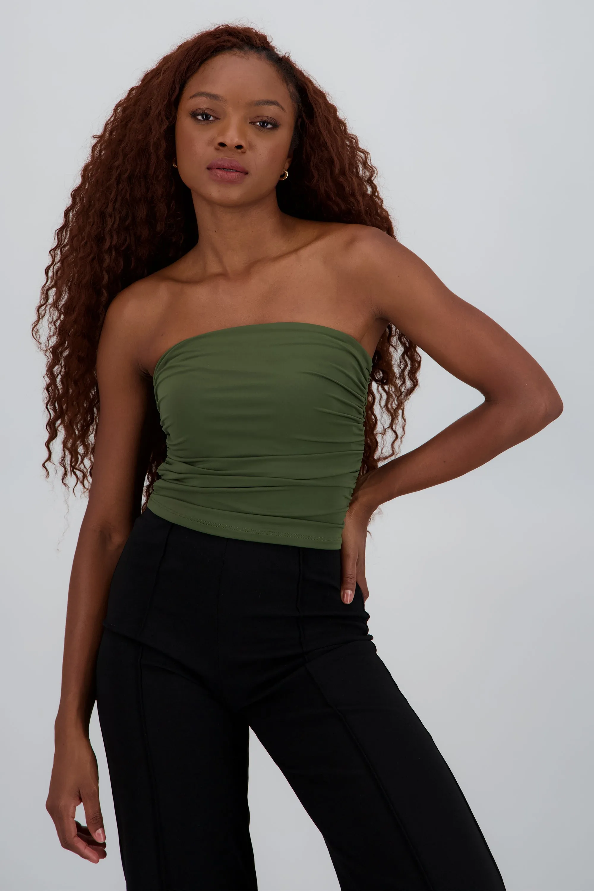 Top tubo strapless drapeado sold by Shasa product image thumbnail 2