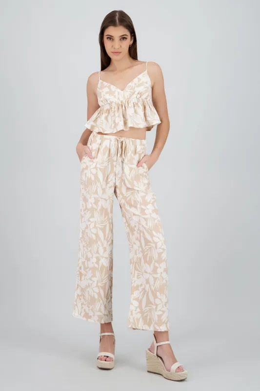 Pantalon amplio estampado sold by Shasa