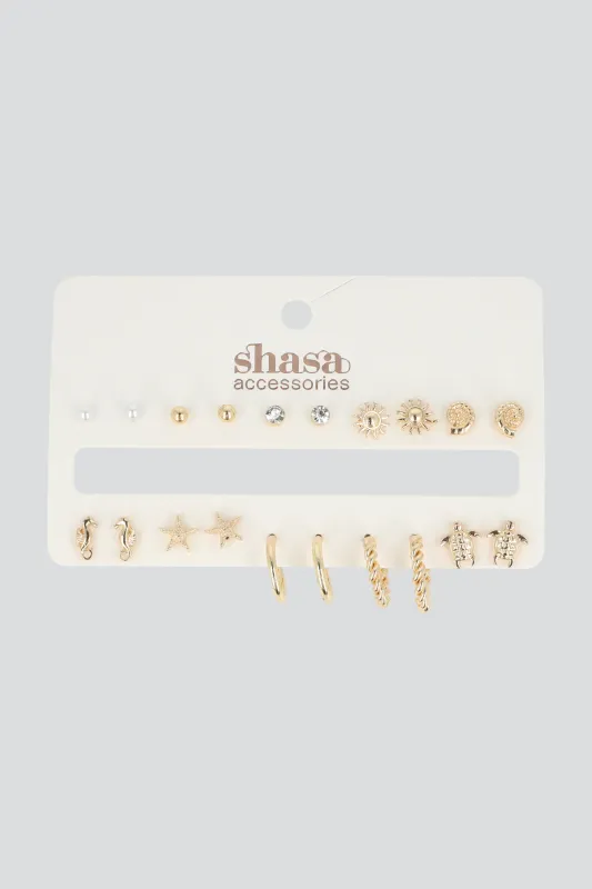 10 PR ARETES ARRACADAS FORMA sold by Shasa