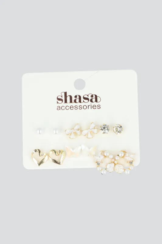 6 PR ARETITOS MARIPOSA sold by Shasa