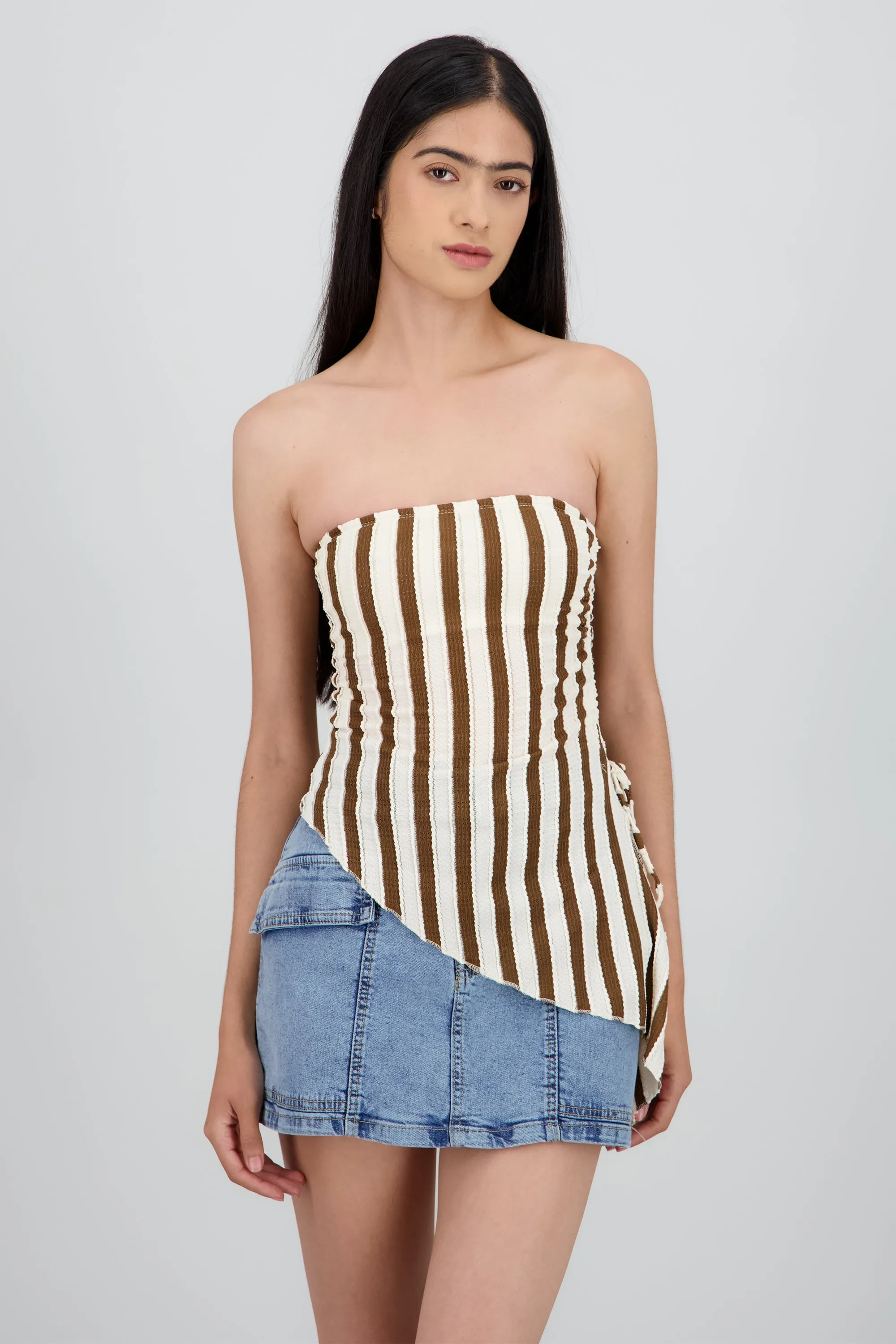 Top tubo abertura de lado rayas sold by Shasa product image thumbnail 2