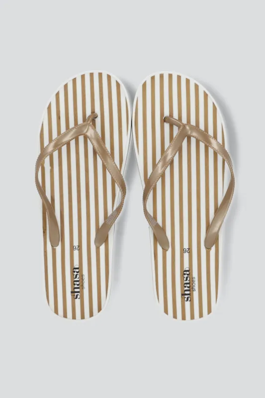 Flip flop plataforma rayas sold by Shasa