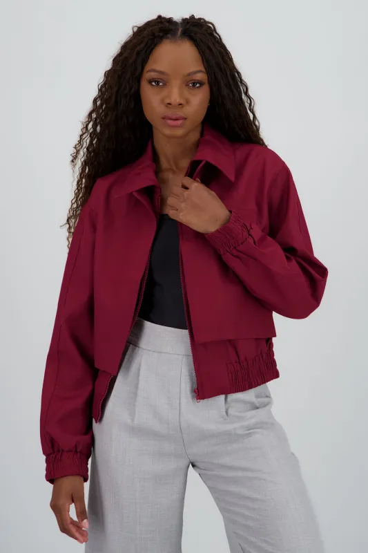 Chamarra lisa detalle cuello sold by Shasa