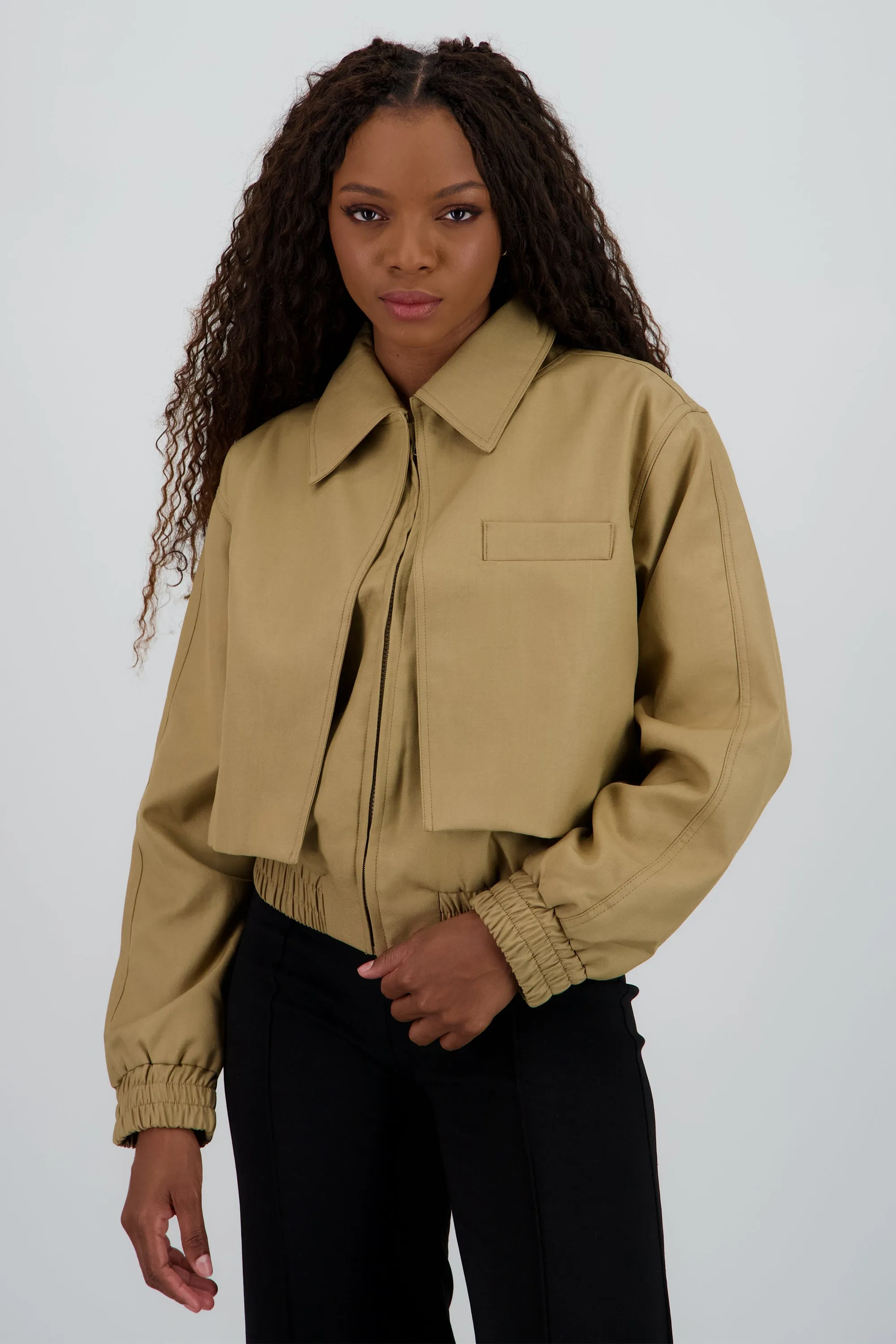 Chamarra lisa detalle cuello sold by Shasa product image thumbnail 2