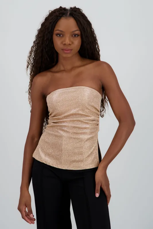 Top tubo abertura brillos sold by Shasa