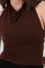 Top cuello cascada halter sold by Shasa