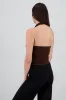 Top cuello cascada halter sold by Shasa