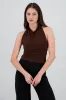 Top cuello cascada halter sold by Shasa