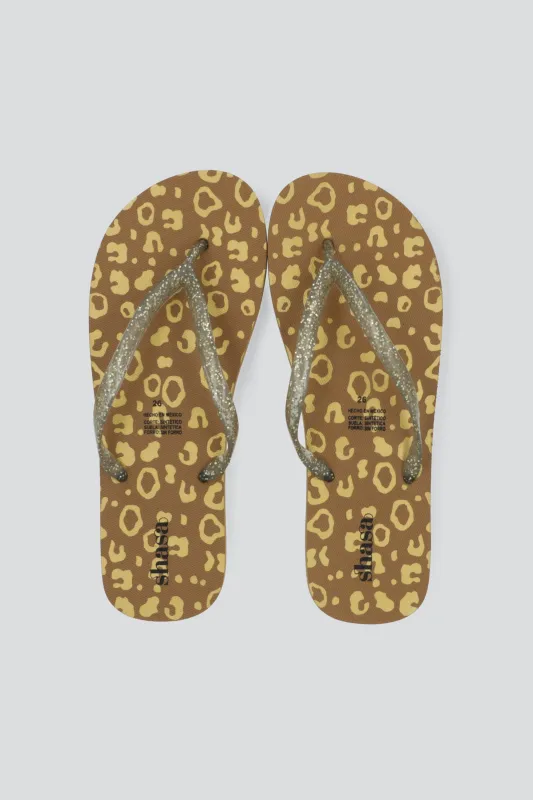 Flip flop animal print foil sold by Shasa