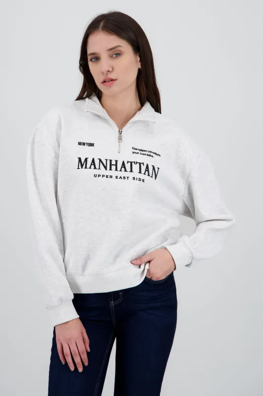 Sudadera manhattan detalle cierre sold by Shasa