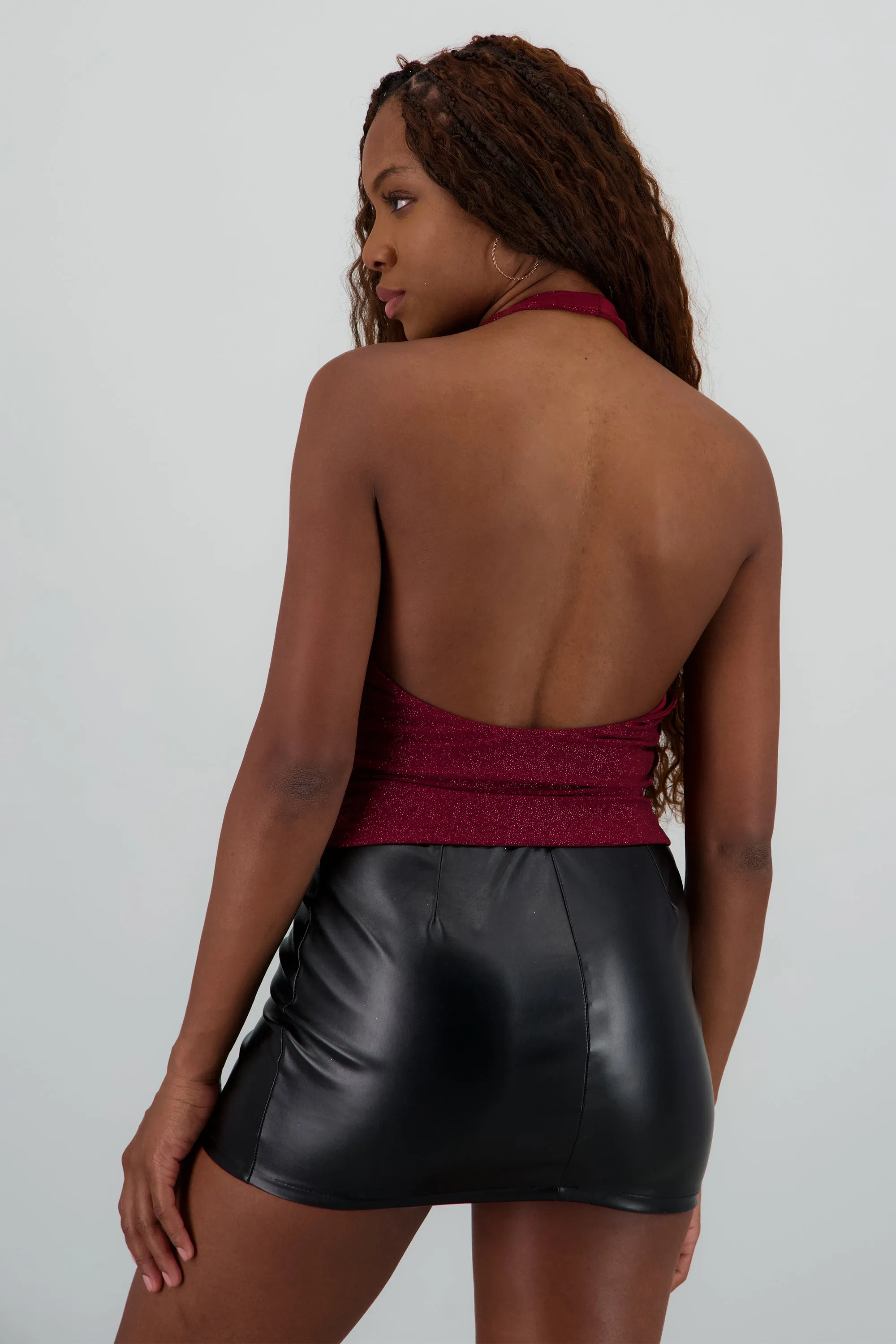 Top halter drapeado brillos sold by Shasa product image thumbnail 4