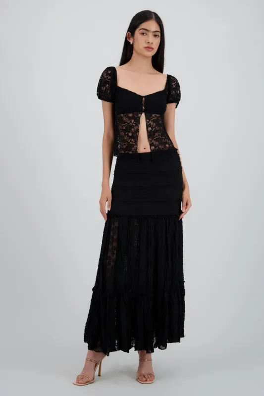 FALDA MIDI TEXTURA sold by Shasa