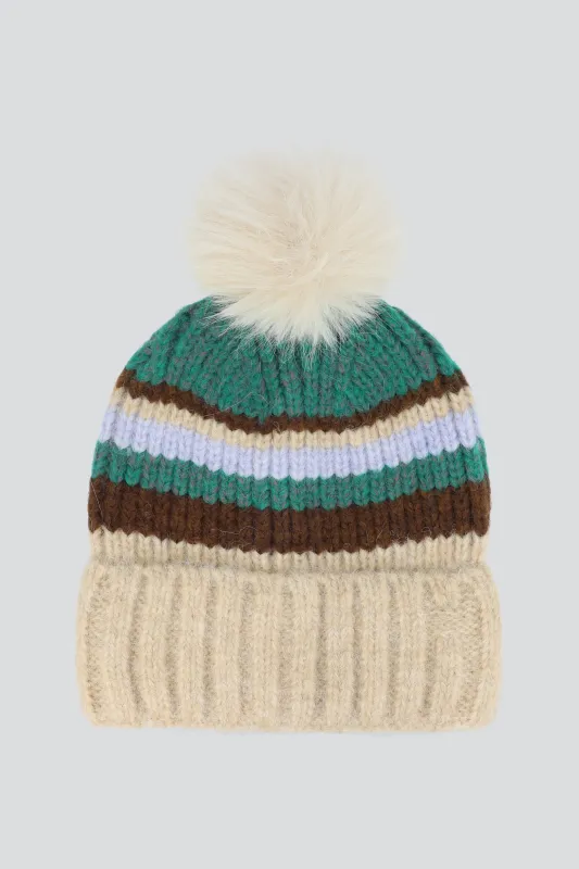 Beanie rayas fluffy sold by Shasa