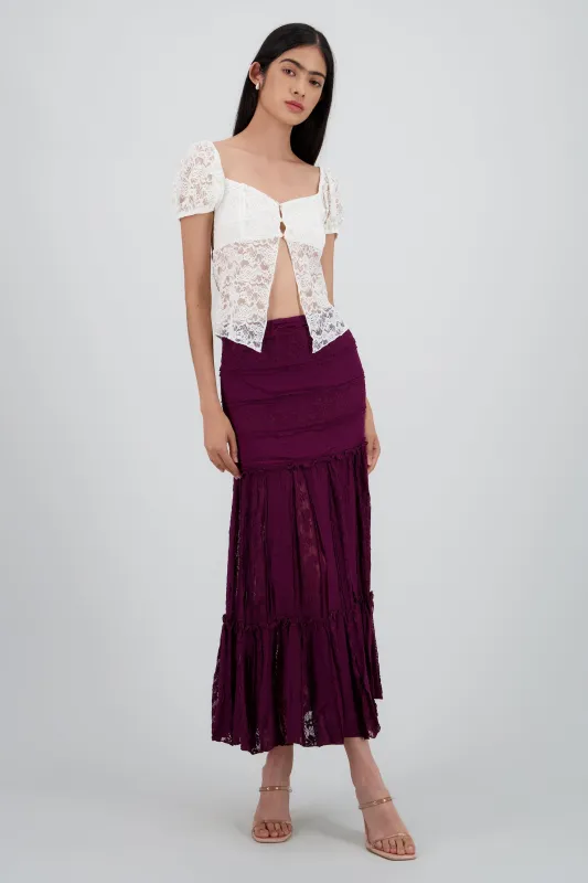 FALDA MIDI TEXTURA sold by Shasa