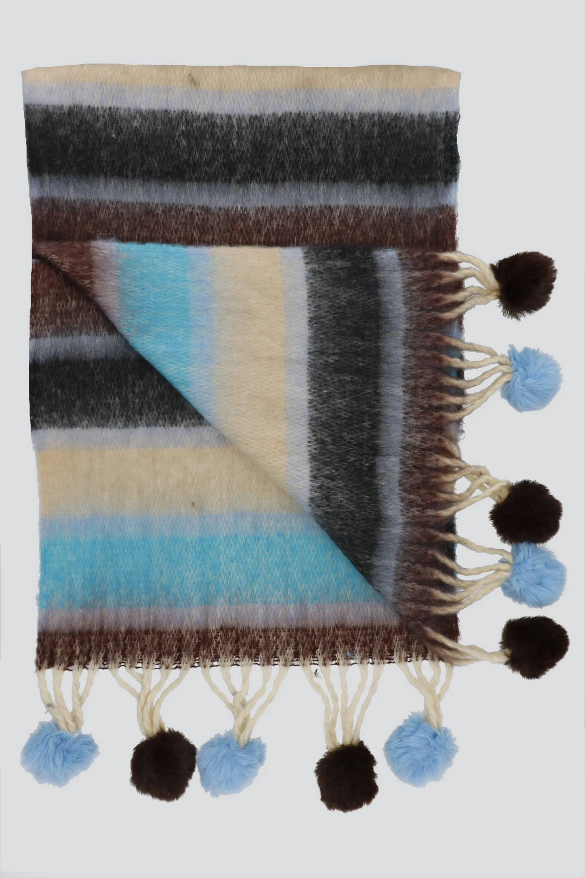 Bufanda colorida flcos pompones sold by Shasa product image thumbnail 2