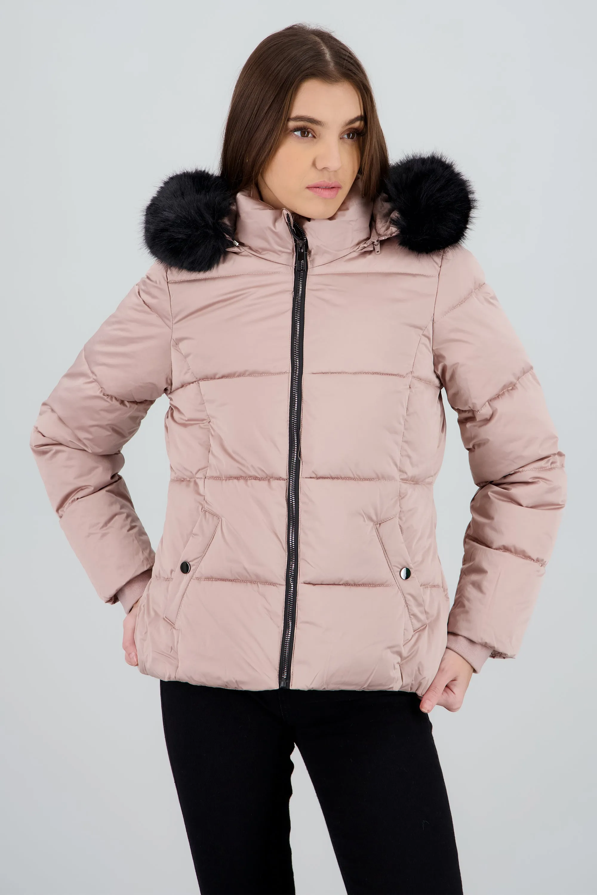 Chamarra satin capitonada con gorro peluche sold by Shasa product image thumbnail 2