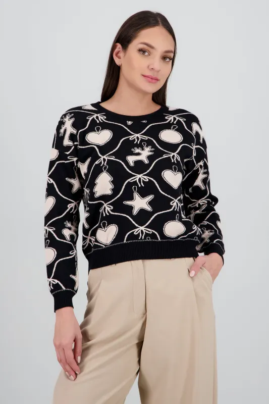 Sueter esferas navidad sold by Shasa