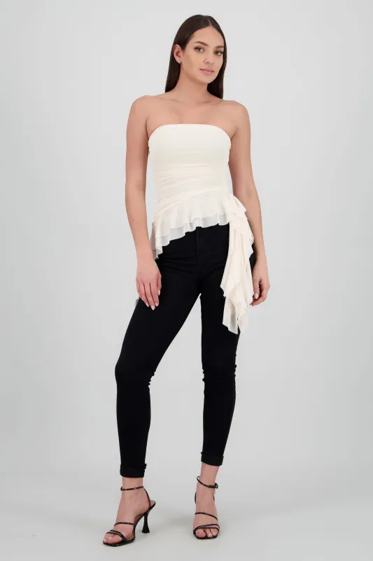 Top strapless drapeado sold by Shasa