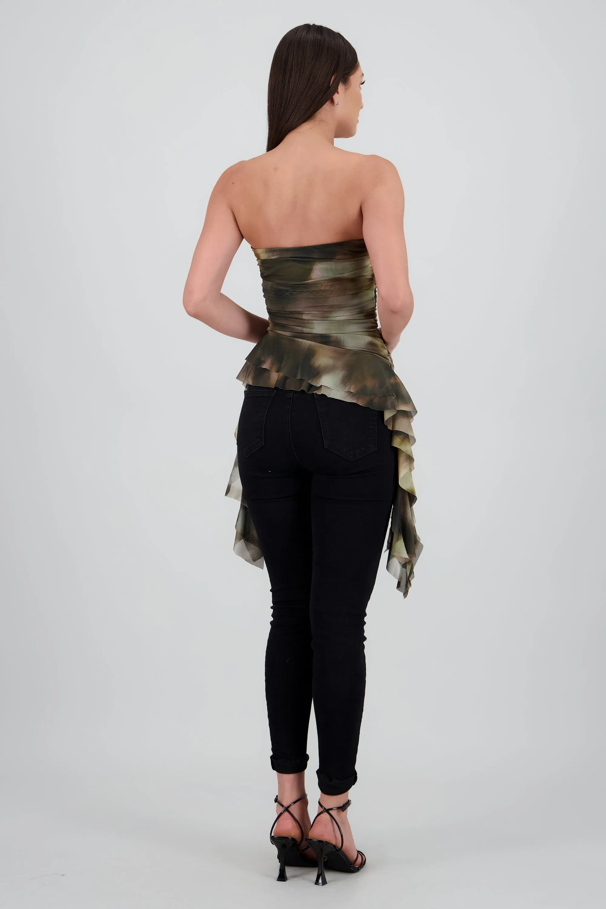 Top drapeado tiras estampado sold by Shasa product image thumbnail 4