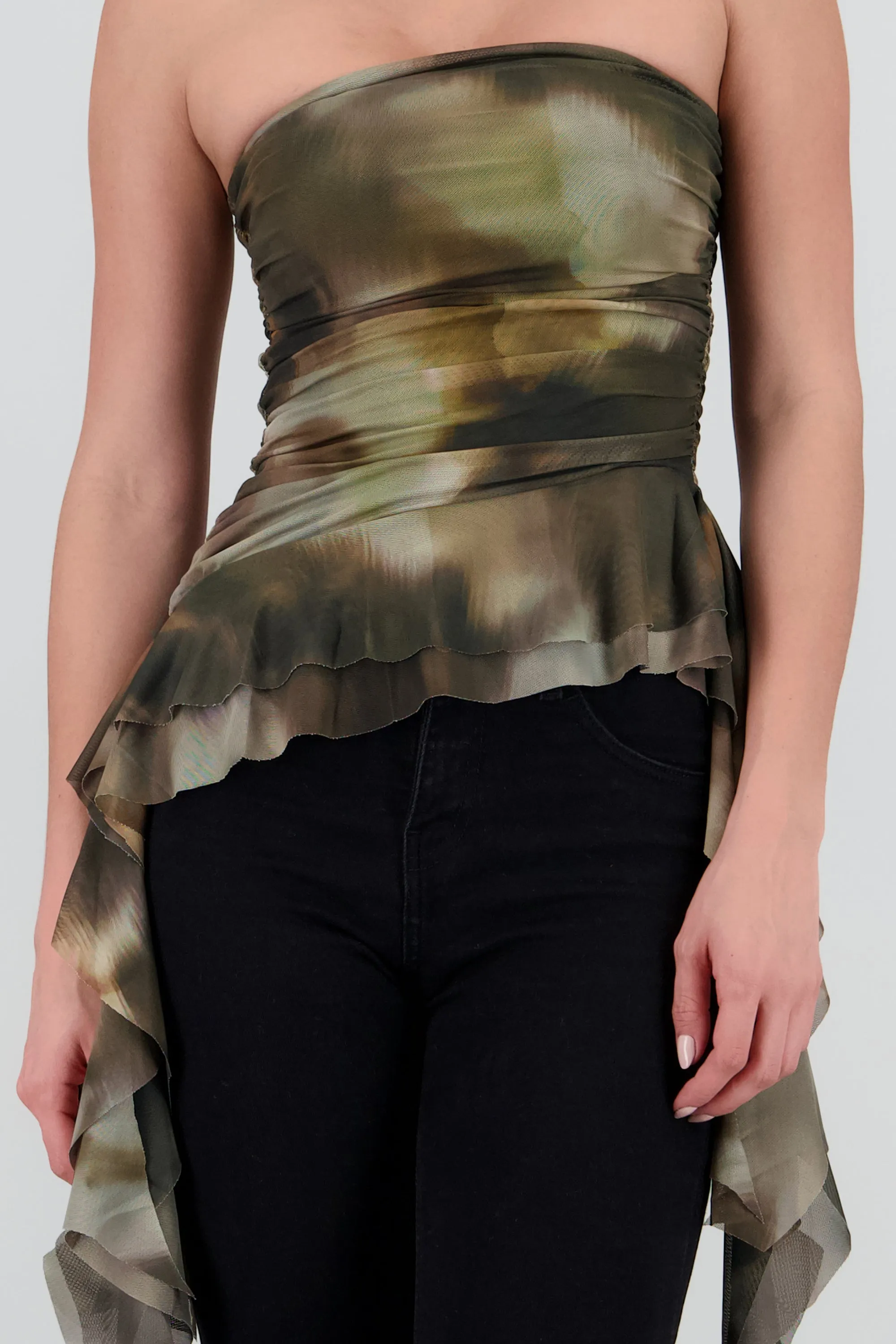 Top drapeado tiras estampado sold by Shasa product image thumbnail 5